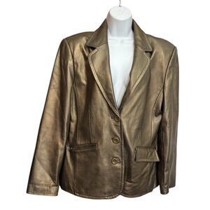 Worthington vintage leather blazer